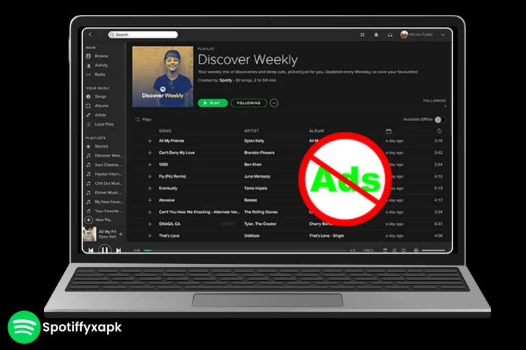 spotify x no ads on pc